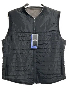 Chaleco aislante reversible Michael Strahan para hombre talla L negro marrón precio de venta sugerido por el fabricante 120 USD - Imagen 1 de 8