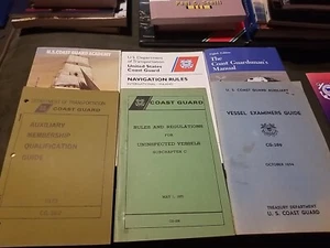 Lot of 6 vintage coast guard manuals - Picture 1 of 13