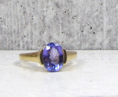 Iolita corte ovalado oro amarillo 14K BBJ 7,75 Foto 1 de 4