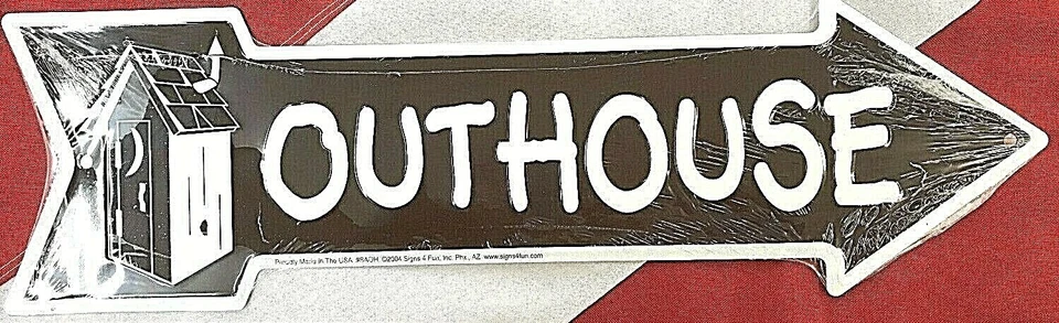 LETRERO DE METAL FLECHA EXTERIOR letrero novedad diversión Estados Unidos regalo país navidad hombre cueva Foto 1 de 1