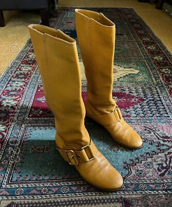 Dolce & Gabbana Women's Leather Boots, US 9 / EU 39, Honey-Mustard - Picture 1 of 14