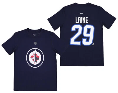 Camiseta de jugador Reebok NHL para niños jóvenes Winnipeg Jets Patrik Lane #29, azul marino Foto 1 de 3