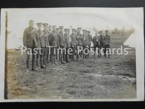 Early RP - Military Soldiers / Officers Group Camp Photo - Poss Farnborough - Picture 1 of 1