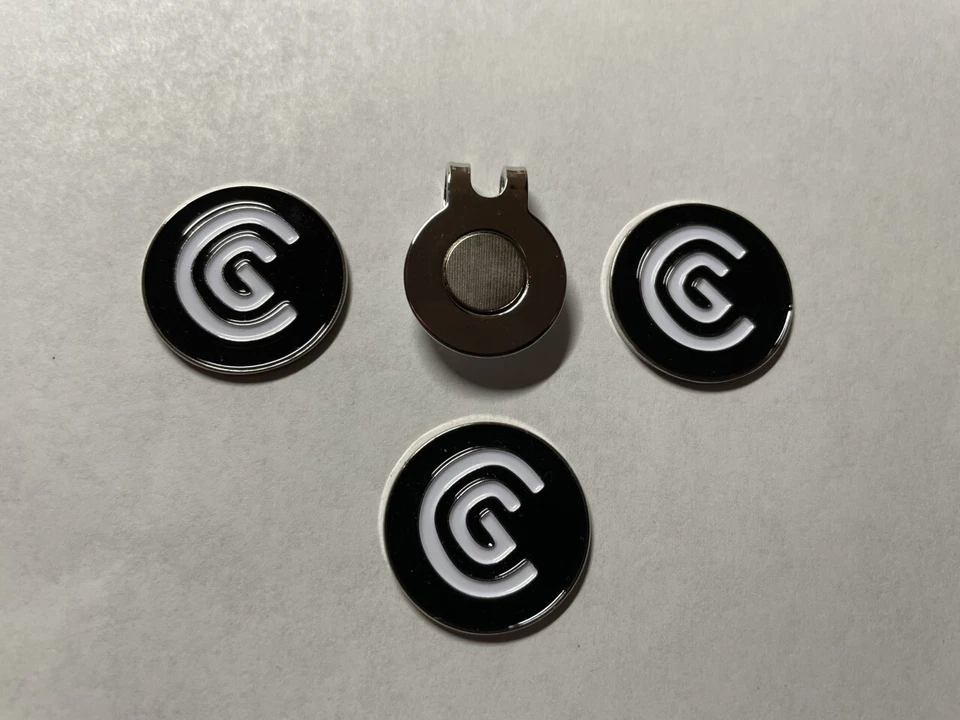 (3) Marcadores de golf Cleveland Golf estilo moneda de 1" con clip de sombrero extra - ¡Una gran oferta! Foto 1 de 1