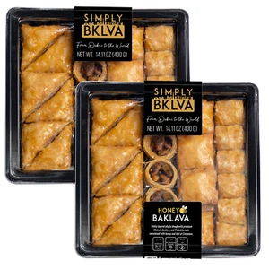 Paquete de 2 dulces mediterráneos con miel Simply Baklava (21 piezas / 400 g) - Imagen 1 de 2