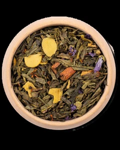 Grüner  Tee  "Grüner Adventstee" ,lose-aromatisiert-( kg/38,00€) - Picture 1 of 2