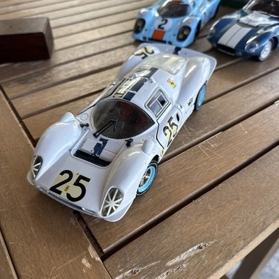 Jouef Evolution 1967 Ferrari 330 P4 - White - Vintage 1/18 LeMans - Loose - Image 1 of 4