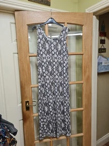 Snakeskin print bodycon maxi dress primark uk 14 - Picture 1 of 7