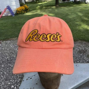 Reese's Peanut Butter Cups Orange Ball Cap Hat Adjustable Strap Back Jhats (B9) - Picture 1 of 7