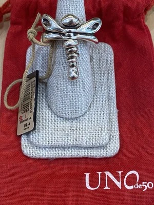 Authentic Uno de 50 Dragonfly Ring Size 7 Retail $110 Brand New NWT - Image 1 of 2