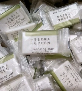 (100) Terra Green Reinigungsriegel angereichert mit weißem Tee 0,72 Unzen pro Stück Hotelgröße - Bild 1 von 2