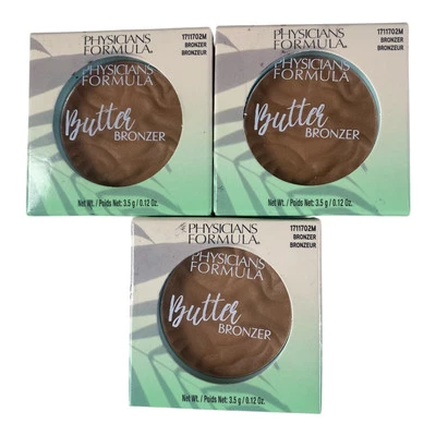 3 Mini Butter Bronzer By Physicians Formula Brazilian Glow .12 oz ea NEW - Image 1 of 4