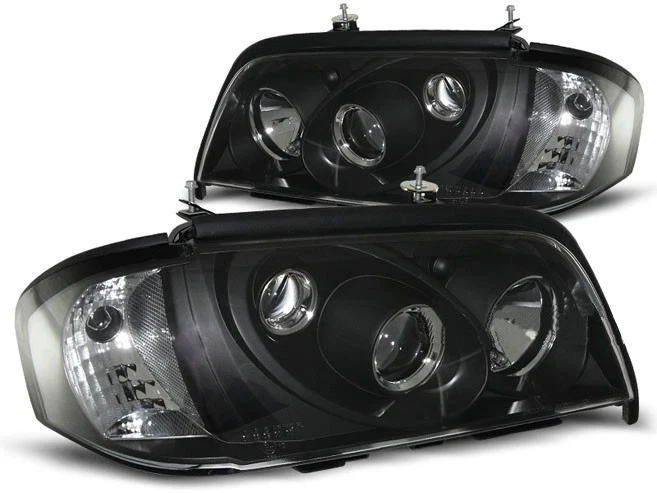 headlights for MERCEDES W202 C-CLASS 1993 1994 1995 1996 1997-2000 black LHD - Image 1 of 1