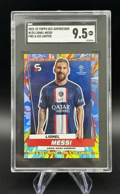 2022-23 Topps UCC Superstars Fire & Ice Lionel Messi #135 SGC 9.5 - Image 1 of 2