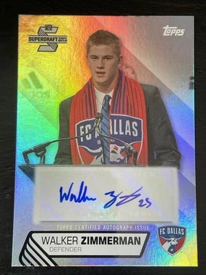 2013 TOPPS MLS ROOKIE CARD WALKER ZIMMERMAN RC AUTO AUTOGRAPH USA NASHVILLE FCD - Image 1 of 2