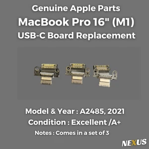 Apple MacBook Pro 16" A2485 2021 USB-C Board Replacement OEM Genuine A+ - Picture 1 of 5