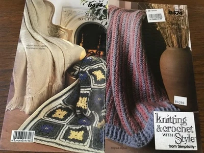 Knitting & Crochet with Style from Simplicity Afghans 5 Designs - Image 1 of 3