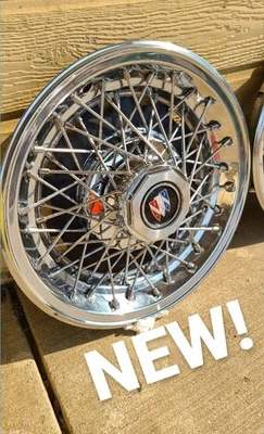 78-87 BUICK REGAL G BODY NOS 14" WIRE HUBCAPS GM 997093 25505491 SET OF 4  - Image 1 of 3