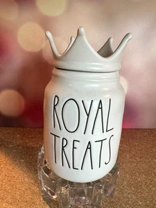 Rae Dunn “Royal Treats” Canister – Crown Top Cookie Candy Jar – HTF - Picture 1 of 5