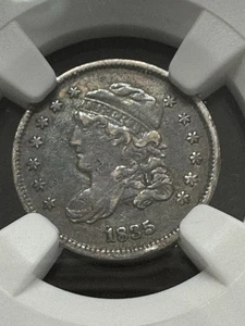 1835 Capped Bust Half Dime, Nice Color, NGC XF Details, free shipping - Picture 1 of 3