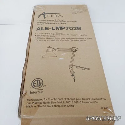 Alera Architect Lamp, Adjustable, Clamp-on, 28" High, Black - Image 1 of 4