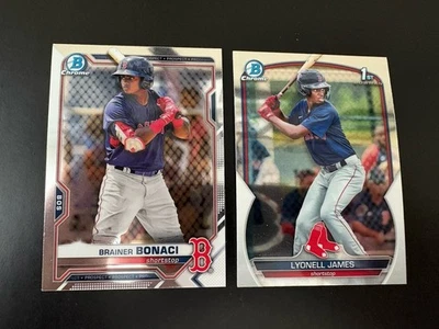 Brainer Bonaci 1st Bowman Chrome & Lyonell James 1st Bowman Chrome Cards - Image 1 of 4