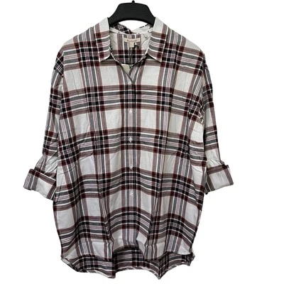 Camisa Barbour para mujer Bethwin Cloud a cuadros abotonada talla 8 vacaciones a cuadros nueva con etiquetas Foto 1 de 4