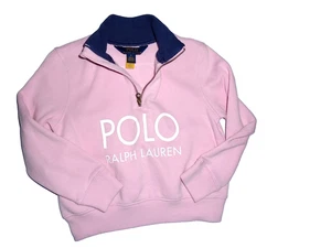 SUDADERA POLAR POLO BY RALPH LAUREN NIÑAS TALLA 5 1/2 CREMALLERA EN ROSA CON LOGO - Imagen 1 de 4
