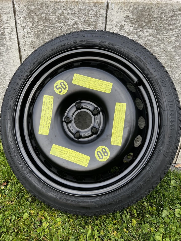 Reserverad Notrad Ersatzrad Audi A4 8K A5 8T 8F VW Golf Passat 5x112 8K0601027D - Bild 1 von 4