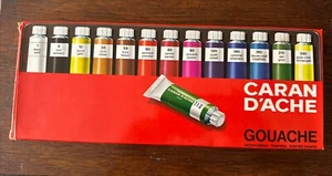 Caran d'Ache Gouache Assortment of 13 USED O293 - Picture 1 of 2