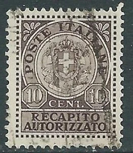 1930 REGNO RECAPITO AUTORIZZATO USATO 10 CENT - P1 - Picture 1 of 1