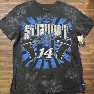 NASCAR Tony Stewart #14 Racing Shirt LG Mineral Wash Graphic Full Print AOP NEW - Picture 1 of 6