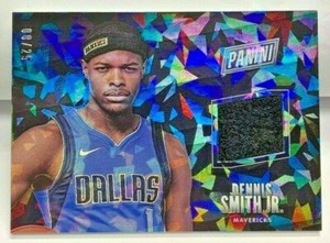 Dennis Smith Jr. 2017-18 Panini Black Friday CRACKED ICE Headband Patch RC #d/25