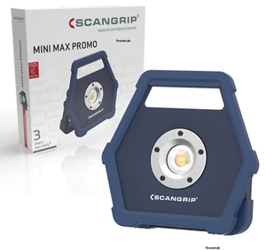 Scangrip MINI MAX PROMO 900 Lumen LED Akkustrahler Arbeitsleuchte flach robust - Bild 1 von 14