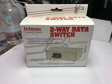 NIB - Interex Computer Products 2-Way Data Peripheral Switch 25 Pin Inspected |