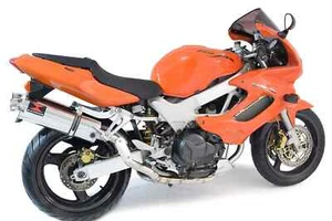 Silenciadores ovalados de alto nivel de escape VTR1000 F Firestorm (SC36) 400SS - Imagen 1 de 5