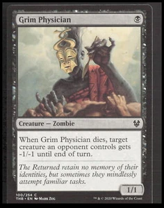 MTG Grim Physician 100 Common Theros Beyond Death Card CB-1-2-A-31 - Picture 1 of 6