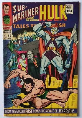 TALES TO ASTONISH #90 MARVEL 1967 Fine+ 1st App The Abomination - Shang Chi MC - Image 1 of 3