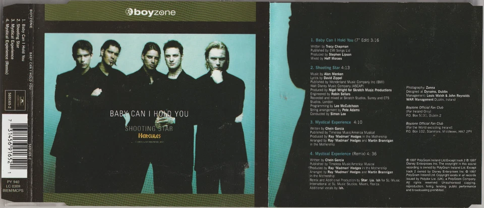 Boyzone - Baby can I hold you (1997) [4 Track Maxi CD] - Bild 1 von 1