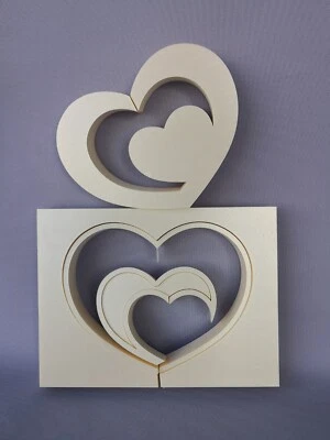 STYROART Stampo in cemento doppio cuore cuore portacandele idea festa della mamma san valentino matrimonio