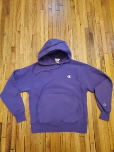 Vintage Champion Hoodie Women’s Size Small S Purple Reverse Weave Sweatshirt - Picture 1 of 8