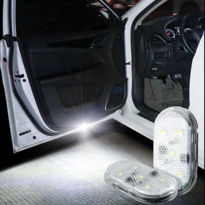 2pz Luci Portello Auto Luce di Benvenuto Ricarica Usb Luce Sotto Porta Led 6000K - Immagine 1 di 4