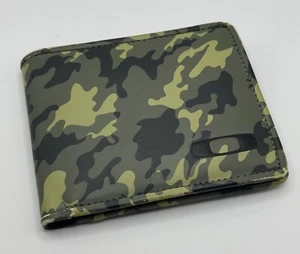 Vintage Oakley Geldbörse Green Camo Black Icon Bi-Fold ID Kreditkarte Bargeld selten - Bild 1 von 8