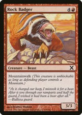 Magic MTG Tradingcard Tenth Edition 2007 Rock Badger 226/383