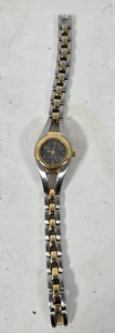 Fossil f2 ES-9069 Silver & Gold Tone Gray Dial Womens Quartz Analog Watch works - Bild 1 von 4