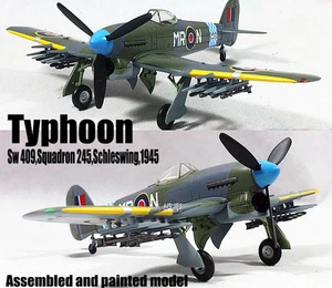 Typhoon Sw409 Escuadrón 245 Schleswing 1945 avión 1/72 construido modelo fácil - Imagen 1 de 6