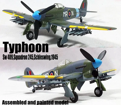 Typhoon Sw409 Squadron 245 Schleswing 1945 aircraft 1/72 plane built Easy model - Image 1 of 4