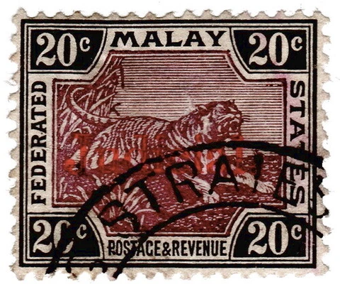 (I.B) Federated Malaya States Revenue : Judicial 20c Cover