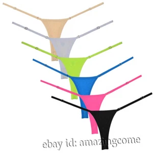 Damen Micro Tanga String verstellbar sehr niedrige Leibhöhe Unterwäsche perfekte Passform Elasthan - Bild 1 von 18