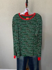 Lego Target Long Sleeve Christmas Lounge Sleep Top Shirt Large L - Picture 1 of 5